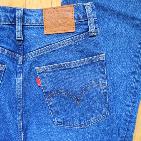 Levi's Ribcage Straight Ankle Jeans Medium Wash Women’s Size 27 - Picture 11 of 14